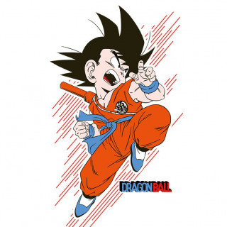 DRAGON BALL - T-shirt  "DB/ Goku young" white - New fit (S) Merch