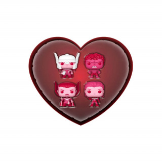 Funko 4-Pack Pocket Pop!: Marvel Classic - Happy Valentines Day Box Vinyl Merch