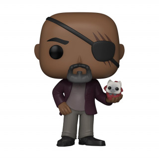 Funko Pop! #1253 The Marvels - Nick Fury Bobble-Head Vinyl Figura Merch