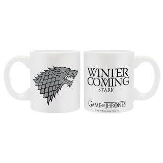 GAME OF THRONES - Pck Glasses 29cl + KeyringPVC + Mini Mug "Stark" Merch