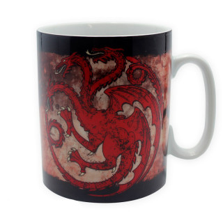 GAME OF THRONES - Pck Mug + Keychain + Badges "Targaryen" Merch