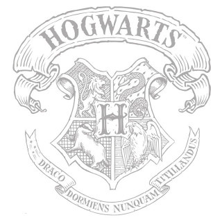 HARRY POTTER - T-shirt  "Hogwarts" women's white - basic (S) Merch