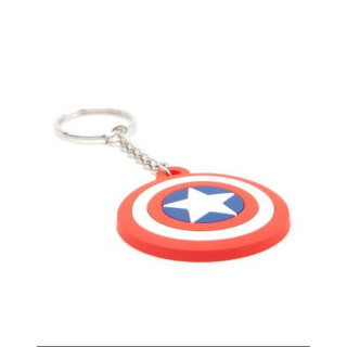 MARVEL - Captain America Shield Logo Rubber keychain (M-I) Merch