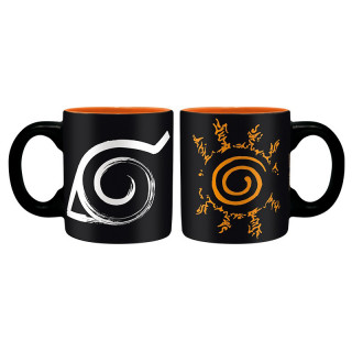 NARUTO SHIPPUDEN - Set 2 espresso mugs - 110 ml - Konoha & Uchiha Merch