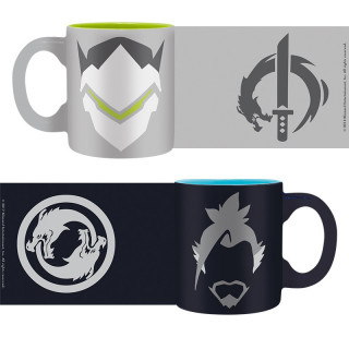 OVERWATCH - Set 2 espresso mugs - Hanzo & Genji, 110 ml Merch