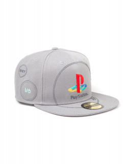 PlayStation - Silver Logo Snapback hat (M-I) Merch