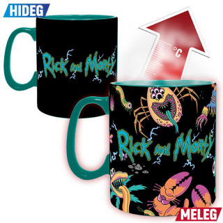 RICK & MORTY - Mug Heat Change - 460 ml - Spaceship - box Merch