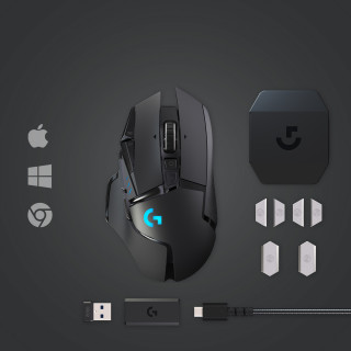 Logitech G G502 Lightspeed myš Hranie Pravoruké RF Wireless 25600 DPI PC