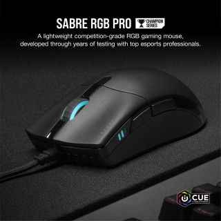 Corsair SABRE RGB PRO myš Pravoruké USB Typ-A Optický 18000 DPI PC