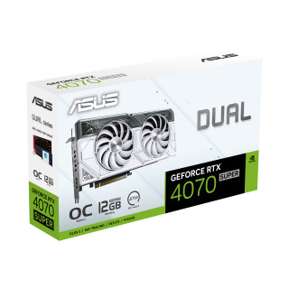 ASUS Dual -RTX4070S-O12G-WHITE NVIDIA GeForce RTX 4070 SUPER 12 GB GDDR6X PC