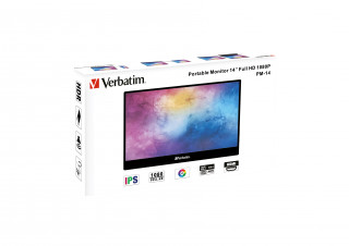 Verbatim 49590 LCD monitor 35,6 cm (14") 1920 x 1080 px Full HD Čierna PC