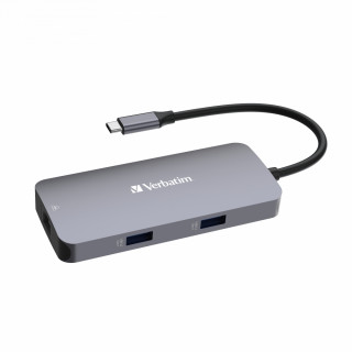 Verbatim CMH-05 USB Typ-C 5000 Mbit/s Strieborná PC