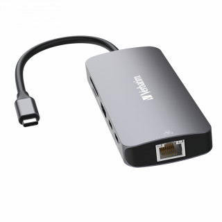 Verbatim CMH-09 USB Typ-C 10000 Mbit/s Strieborná PC