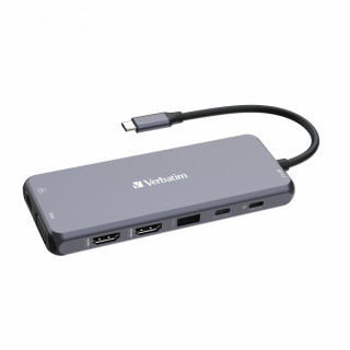 Verbatim CMH-14 USB Typ-C 5000 Mbit/s Strieborná PC