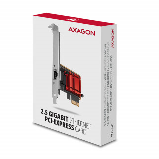 Axagon PCEE-G25 sieťová karta Interný Ethernet 2500 Mbit/s PC