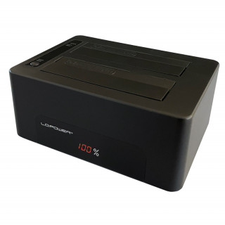 LC-Power LC-DOCK-U3-V dokovacia stanica pre úložné jednotky USB 3.2 Gen 1 (3.1 Gen 1) Type-B Čierna PC