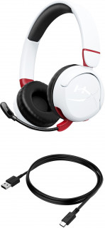 HyperX Cloud Mini - Wireless Gaming Headset (White) Slúchadlá s mikrofónom Bezdrôtový Pres hlavu Hranie Bluetooth Biela PC