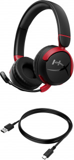 HyperX Cloud Mini - Wireless Gaming Headset (Black) Slúchadlá s mikrofónom Bezdrôtový Pres hlavu Hranie Bluetooth Čierna PC