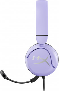 HyperX Cloud Mini - Gaming Headset (Lavender) Slúchadlá s mikrofónom Kábel Pres hlavu Hranie Čierna, Levanduľa PC