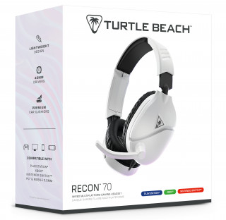 Turtle Beach Recon 70 Slúchadlá s mikrofónom - Biela PC