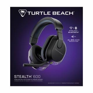 Turtle Beach Stealth 600 Gen 3 Slúchadlá s mikrofónom Bezdrôtový Pres hlavu Hranie Bluetooth Čierna PC