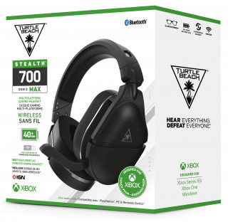 Turtle Beach Stealth 700 Gen 2 Max Slúchadlá s mikrofónom Bezdrôtový Pres hlavu Hranie Bluetooth Čierna PC