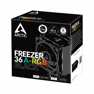 ARCTIC Freezer 36 A-RGB Procesor Vzduchový chladič 12 cm Čierna 1 kusov PC