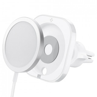 Spigen MagFit magnetic car holder MagSafe charger compatible,white Mobile