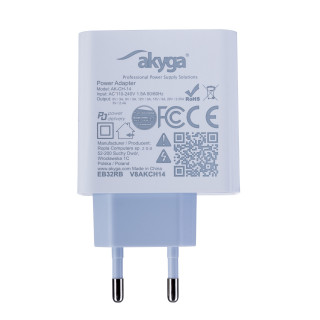 Akyga AK-CH-14 Mobile phone charger White Automatic Mobile