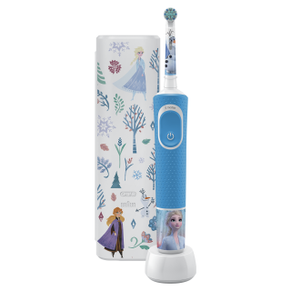 Oral-B D100 Vitality Elektrická zubná kefka pre deti  - Frozen II + Cestovné puzdro Home