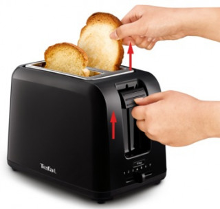 Tefal TT1A18 Vita Plastic black toaster Home