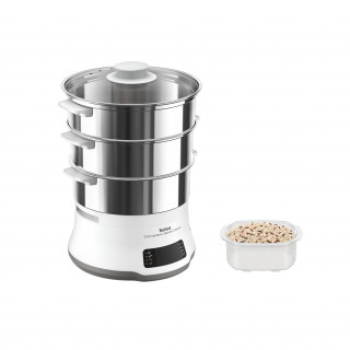 Tefal VC502D10 Convenient Series Deluxe XL white stainless steel food steamer Home