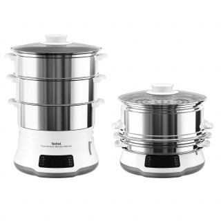 Tefal VC502D10 Convenient Series Deluxe XL white stainless steel food steamer Home