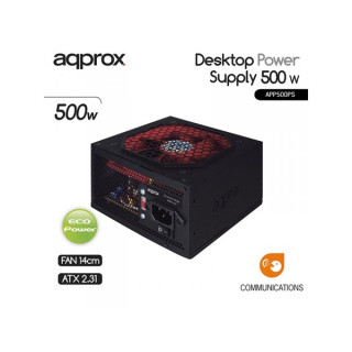 APPROX power unit - 500W (12cm fan, passive PFC) Home