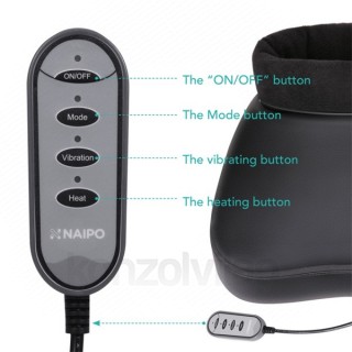 Naipo massager Legs & Waist - MGF-1005 (heatable, adjustable massage direction, Manual control, cleanable Home