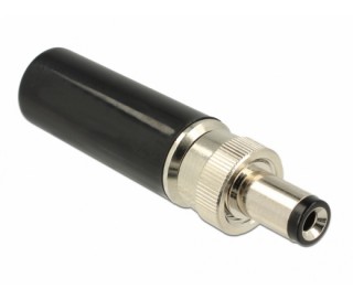 Delock DC connector male with plug size 5.5 x 2.1 mm and length 9.5 mm Home