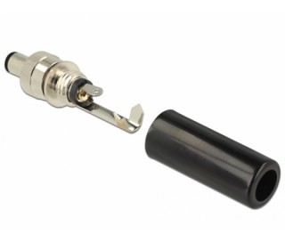 Delock DC connector male with plug size 5.5 x 2.1 mm and length 9.5 mm Home