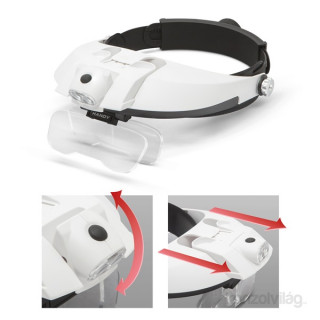 Handy Headband magnifier with LED lighting, double lens Home