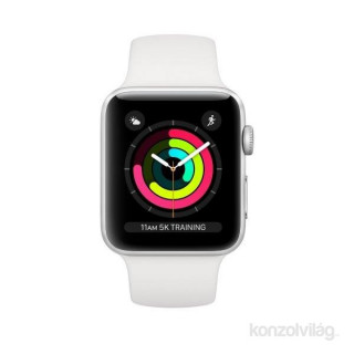 Apple Watch S3 42mm silver aluminum case, White with sports strap Mobile