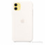 Apple iPhone 11 White silicone case thumbnail