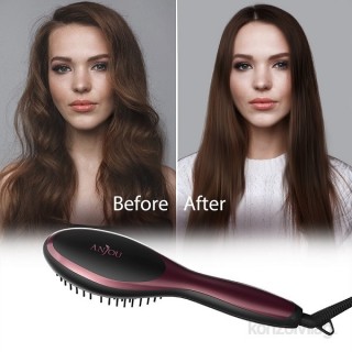 Anjou AJ-HC001 ionic hair straightener  brush Home