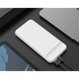 Hoco J52 2xUSB/microUSB/Type-C/10.000 mAh/White powerbank Mobile