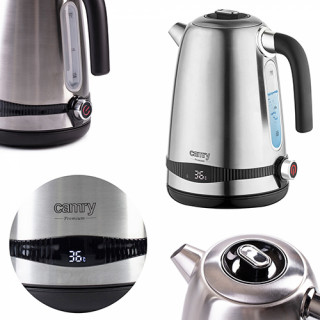 Camry CR1291 kettle with LCD display and with temperature controller, 1.7L Home