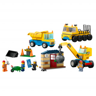 LEGO City Stavebná dodávka a demolačný žeriav (60391) Hračka