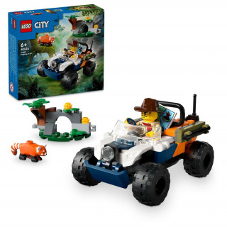 LEGO City: Štvorkolka na prieskum džungle – misia panda červená (60424) Hračka