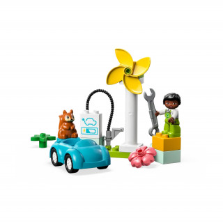 LEGO DUPLO Veterná turbína a elektromobil (10985) Hračka