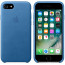 Apple IPhone Azure blue leather case thumbnail