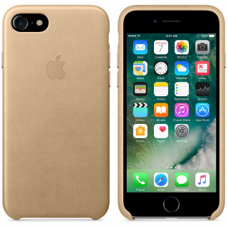 Apple IPhone beige leather case Mobile