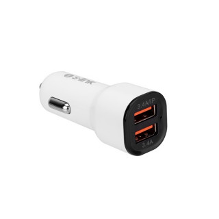 S-Link Car Charger SL-EC30M (White) Mobile