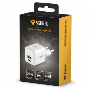 YENKEE YAC G38 USB C a USB A nabíjačka 20W Mobile